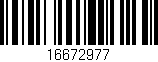 Código de barras (EAN, GTIN, SKU, ISBN): '16672977'