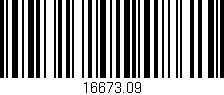 Código de barras (EAN, GTIN, SKU, ISBN): '16673.09'