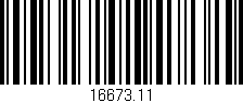 Código de barras (EAN, GTIN, SKU, ISBN): '16673.11'
