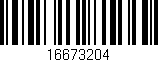 Código de barras (EAN, GTIN, SKU, ISBN): '16673204'