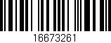 Código de barras (EAN, GTIN, SKU, ISBN): '16673261'