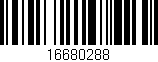 Código de barras (EAN, GTIN, SKU, ISBN): '16680288'