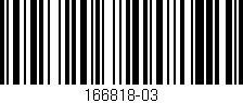 Código de barras (EAN, GTIN, SKU, ISBN): '166818-03'