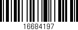 Código de barras (EAN, GTIN, SKU, ISBN): '16684197'