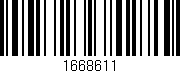 Código de barras (EAN, GTIN, SKU, ISBN): '1668611'