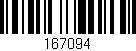 Código de barras (EAN, GTIN, SKU, ISBN): '167094'