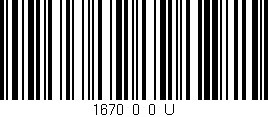 Código de barras (EAN, GTIN, SKU, ISBN): '1670_0_0_U'
