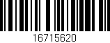 Código de barras (EAN, GTIN, SKU, ISBN): '16715620'