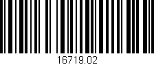 Código de barras (EAN, GTIN, SKU, ISBN): '16719.02'