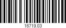Código de barras (EAN, GTIN, SKU, ISBN): '16719.03'