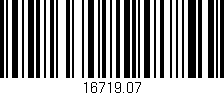 Código de barras (EAN, GTIN, SKU, ISBN): '16719.07'