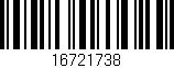 Código de barras (EAN, GTIN, SKU, ISBN): '16721738'