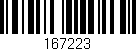 Código de barras (EAN, GTIN, SKU, ISBN): '167223'