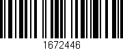 Código de barras (EAN, GTIN, SKU, ISBN): '1672446'