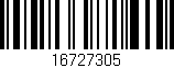 Código de barras (EAN, GTIN, SKU, ISBN): '16727305'