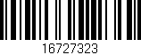 Código de barras (EAN, GTIN, SKU, ISBN): '16727323'