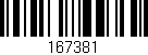 Código de barras (EAN, GTIN, SKU, ISBN): '167381'
