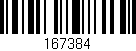 Código de barras (EAN, GTIN, SKU, ISBN): '167384'