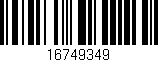 Código de barras (EAN, GTIN, SKU, ISBN): '16749349'
