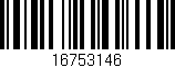 Código de barras (EAN, GTIN, SKU, ISBN): '16753146'