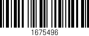 Código de barras (EAN, GTIN, SKU, ISBN): '1675496'