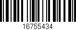 Código de barras (EAN, GTIN, SKU, ISBN): '16755434'