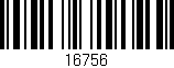 Código de barras (EAN, GTIN, SKU, ISBN): '16756'