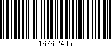 Código de barras (EAN, GTIN, SKU, ISBN): '1676-2495'