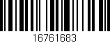 Código de barras (EAN, GTIN, SKU, ISBN): '16761683'
