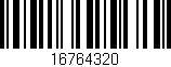 Código de barras (EAN, GTIN, SKU, ISBN): '16764320'