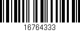 Código de barras (EAN, GTIN, SKU, ISBN): '16764333'