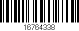 Código de barras (EAN, GTIN, SKU, ISBN): '16764338'