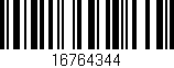 Código de barras (EAN, GTIN, SKU, ISBN): '16764344'