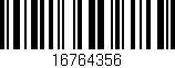 Código de barras (EAN, GTIN, SKU, ISBN): '16764356'