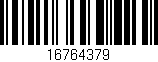 Código de barras (EAN, GTIN, SKU, ISBN): '16764379'