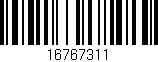 Código de barras (EAN, GTIN, SKU, ISBN): '16767311'