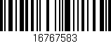 Código de barras (EAN, GTIN, SKU, ISBN): '16767583'