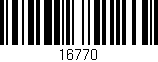 Código de barras (EAN, GTIN, SKU, ISBN): '16770'