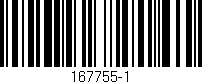 Código de barras (EAN, GTIN, SKU, ISBN): '167755-1'