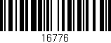 Código de barras (EAN, GTIN, SKU, ISBN): '16776'