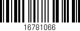 Código de barras (EAN, GTIN, SKU, ISBN): '16781066'