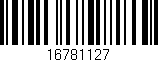 Código de barras (EAN, GTIN, SKU, ISBN): '16781127'