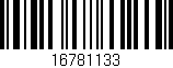 Código de barras (EAN, GTIN, SKU, ISBN): '16781133'