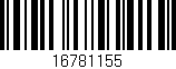 Código de barras (EAN, GTIN, SKU, ISBN): '16781155'