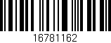 Código de barras (EAN, GTIN, SKU, ISBN): '16781162'