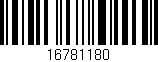 Código de barras (EAN, GTIN, SKU, ISBN): '16781180'