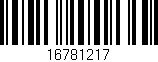 Código de barras (EAN, GTIN, SKU, ISBN): '16781217'