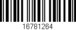Código de barras (EAN, GTIN, SKU, ISBN): '16781264'