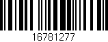 Código de barras (EAN, GTIN, SKU, ISBN): '16781277'