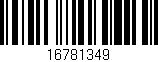 Código de barras (EAN, GTIN, SKU, ISBN): '16781349'
